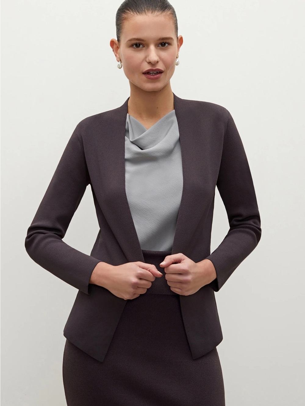 M.M. Lafleur Woolf Jardigan in Charcoal Size +2/ XXL/2X